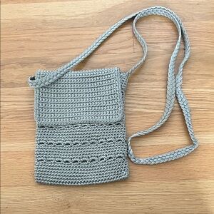 Elegant Beige Crochet Shoulder Bag